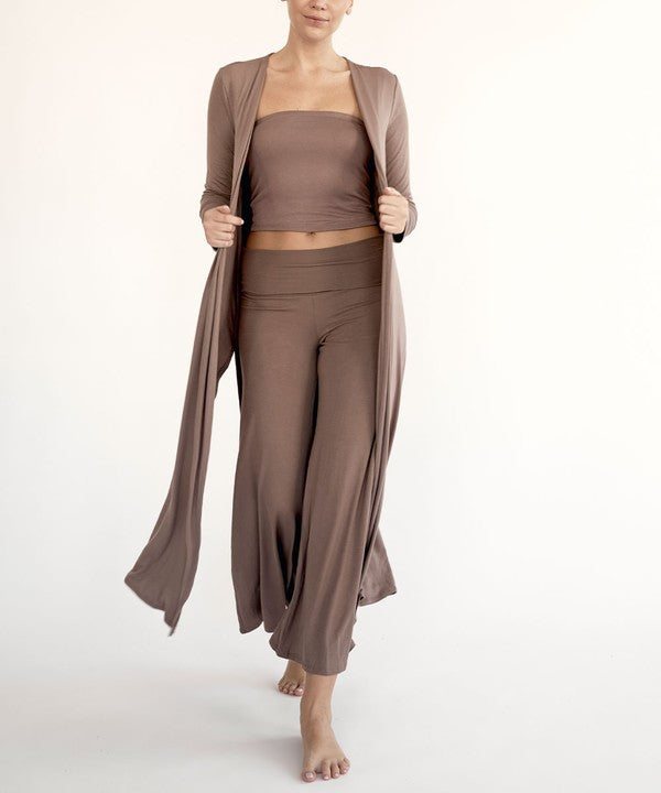 Fabina Bamboo Maxi Long Cardigan