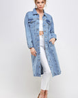 Blue age Non-Stretch 3/4 Denim Jacket