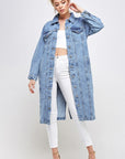 Blue age Non-Stretch 3/4 Denim Jacket