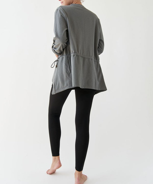 Fabina Hemp Open Front Jacket