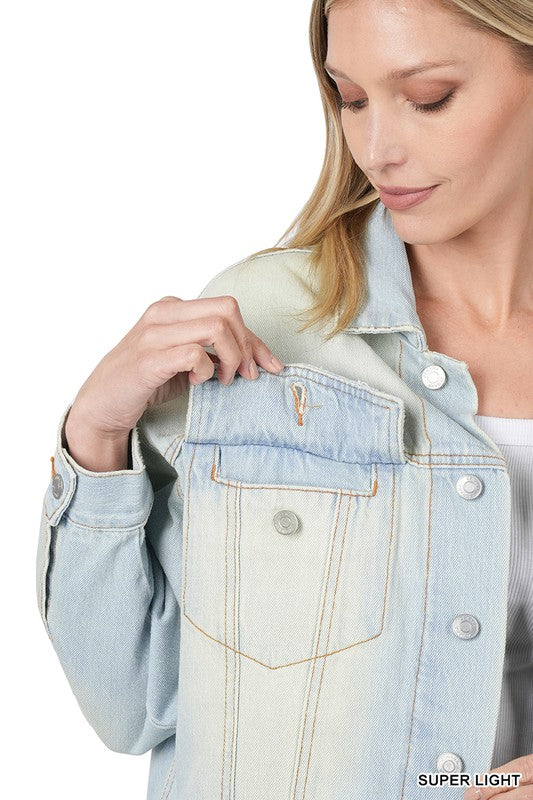 Zenana Oversized Denim Jacket - Online Only