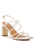 Kralor Knotted Strap Italian Block Heel Sandals