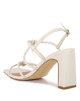 Kralor Knotted Strap Italian Block Heel Sandals