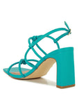 Kralor Knotted Strap Italian Block Heel Sandals