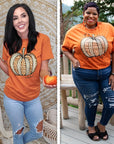 Sassy Autumn Leopard Pumpkin T-Shirt