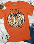 Sassy Autumn Leopard Pumpkin T-Shirt