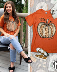 Sassy Autumn Leopard Pumpkin T-Shirt