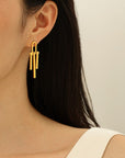 Line Tassel Earring