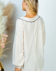 PLUS SIZE White Birch Long Sleeve Solid Knit Top - Online Only