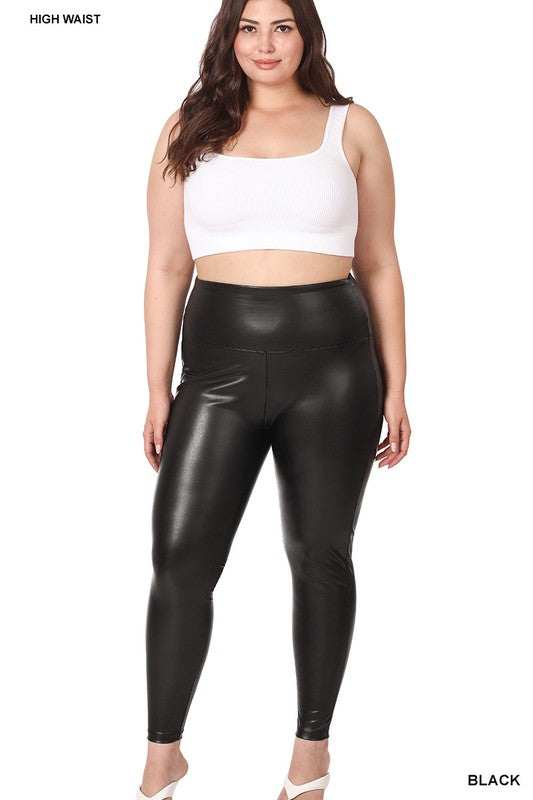 Women's Softlyzero™ High Waisted Crossover Side Pocket Plain Plus Size Full  Length Leggings - Halara