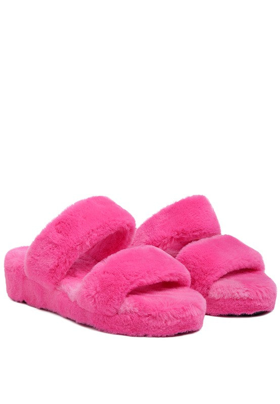 Smoothie Fur Slip On Flats