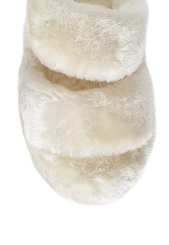 Smoothie Fur Slip On Flats