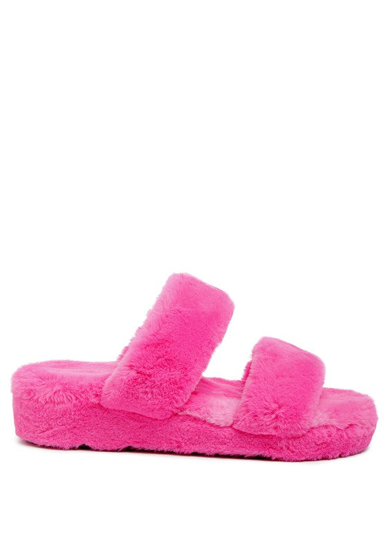 Smoothie Fur Slip On Flats