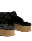 Fuzzy Bow Fur Flats