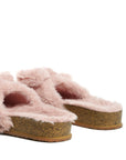 Fuzzy Bow Fur Flats