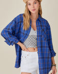 Encore Plaid Shirt by La Miel - Online Only