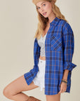 Encore Plaid Shirt by La Miel - Online Only