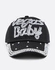 Vegas Baby Pave Stone Denim Cap