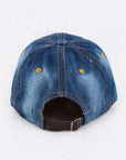 Vegas Baby Pave Stone Denim Cap