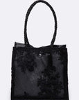 Lace Novelty Structured Mini Tote