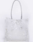 Lace Novelty Structured Mini Tote