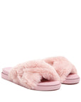 Homey Fur Slip On Flats