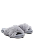 Homey Fur Slip On Flats