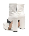 Boomer Chunky High Block Heel Boots