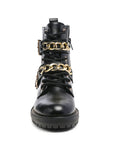 Billy Atta Girl Metal Chain Detail Bike Boot