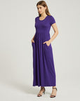 Women's Summer Casual Maxi Dress With Pocket