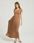 Women's Summer Casual Maxi Dress With Pocket