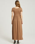 Women's Summer Casual Maxi Dress With Pocket