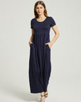 Women's Summer Casual Maxi Dress With Pocket