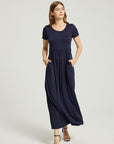 Women's Summer Casual Maxi Dress With Pocket