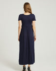 Women's Summer Casual Maxi Dress With Pocket