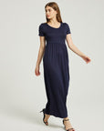 Women's Summer Casual Maxi Dress With Pocket