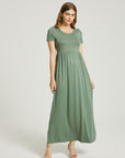 Women's Summer Casual Maxi Dress With Pocket