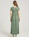 Women's Summer Casual Maxi Dress With Pocket