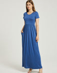 Women's Summer Casual Maxi Dress With Pocket