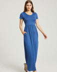 Women's Summer Casual Maxi Dress With Pocket