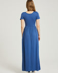 Women's Summer Casual Maxi Dress With Pocket