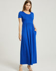 Women's Summer Casual Maxi Dress With Pocket