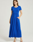 Women's Summer Casual Maxi Dress With Pocket