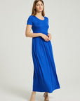 Women's Summer Casual Maxi Dress With Pocket