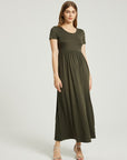 Women's Summer Casual Maxi Dress With Pocket