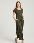 Women's Summer Casual Maxi Dress With Pocket