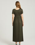 Women's Summer Casual Maxi Dress With Pocket