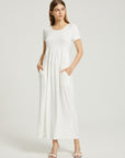 Women's Summer Casual Maxi Dress With Pocket