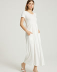 Women's Summer Casual Maxi Dress With Pocket