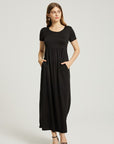 Women's Summer Casual Maxi Dress With Pocket